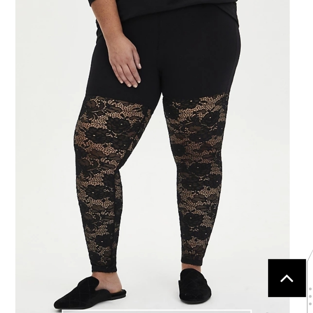 🆕 FLORAL LACE SEMI-SHEER PREMIUM LEGGING
